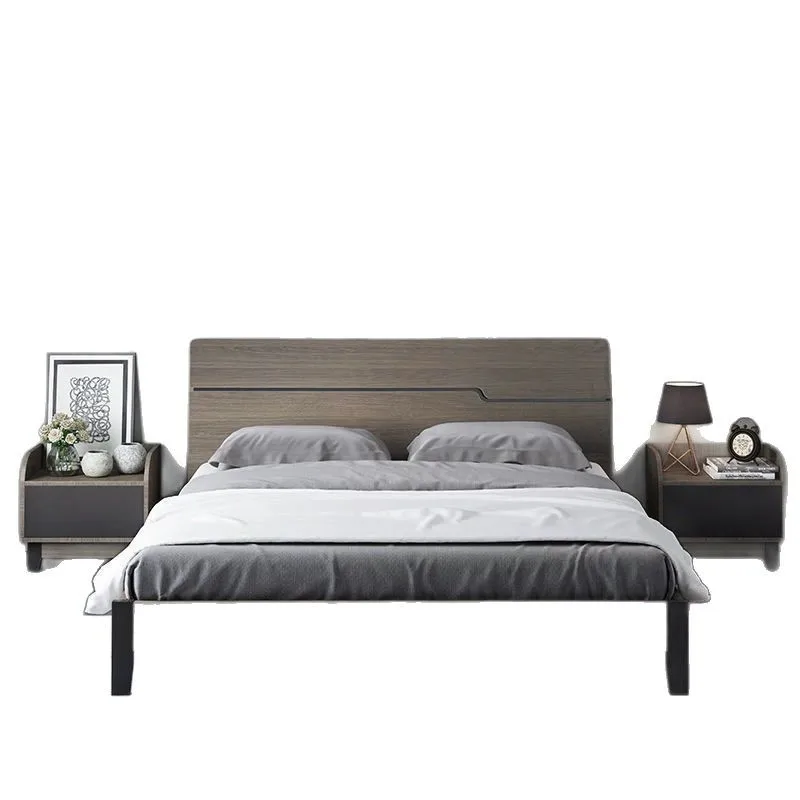 Nordic style all solid wood 1.8 meters, master bedroom double bed 1.5 meters