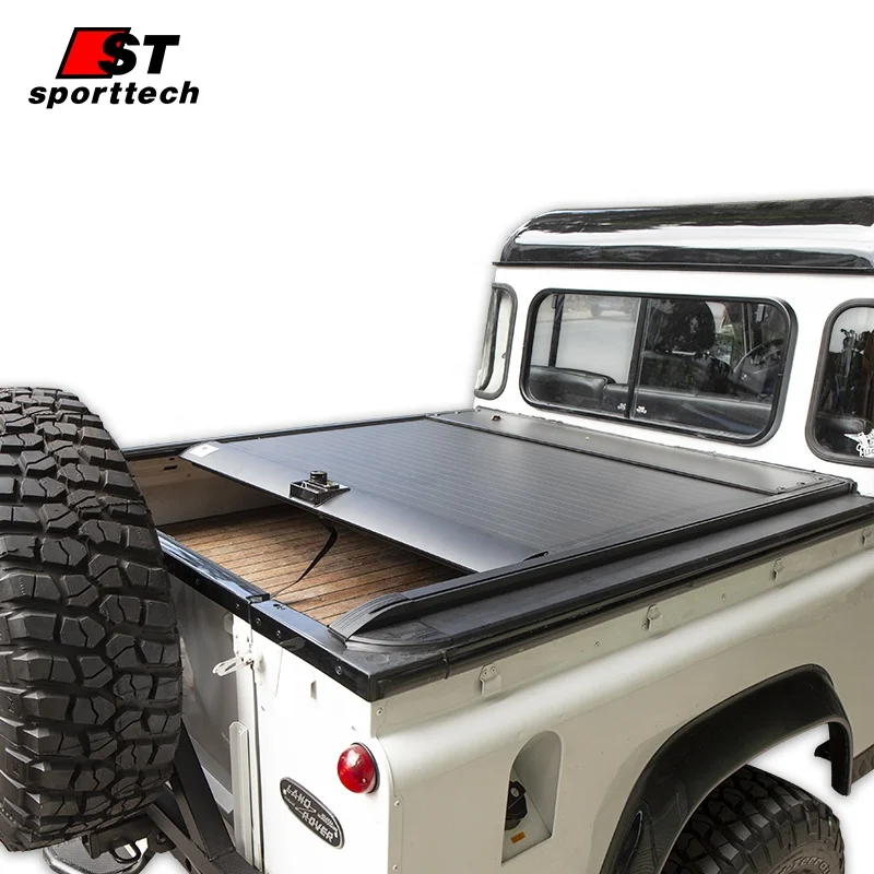 

4x4 Pickup Roller Shutter Cover Hard Aluminum Alloy Hard Retractable Tonneau Covers for Toyota Land Cruiser 79/Land Rover