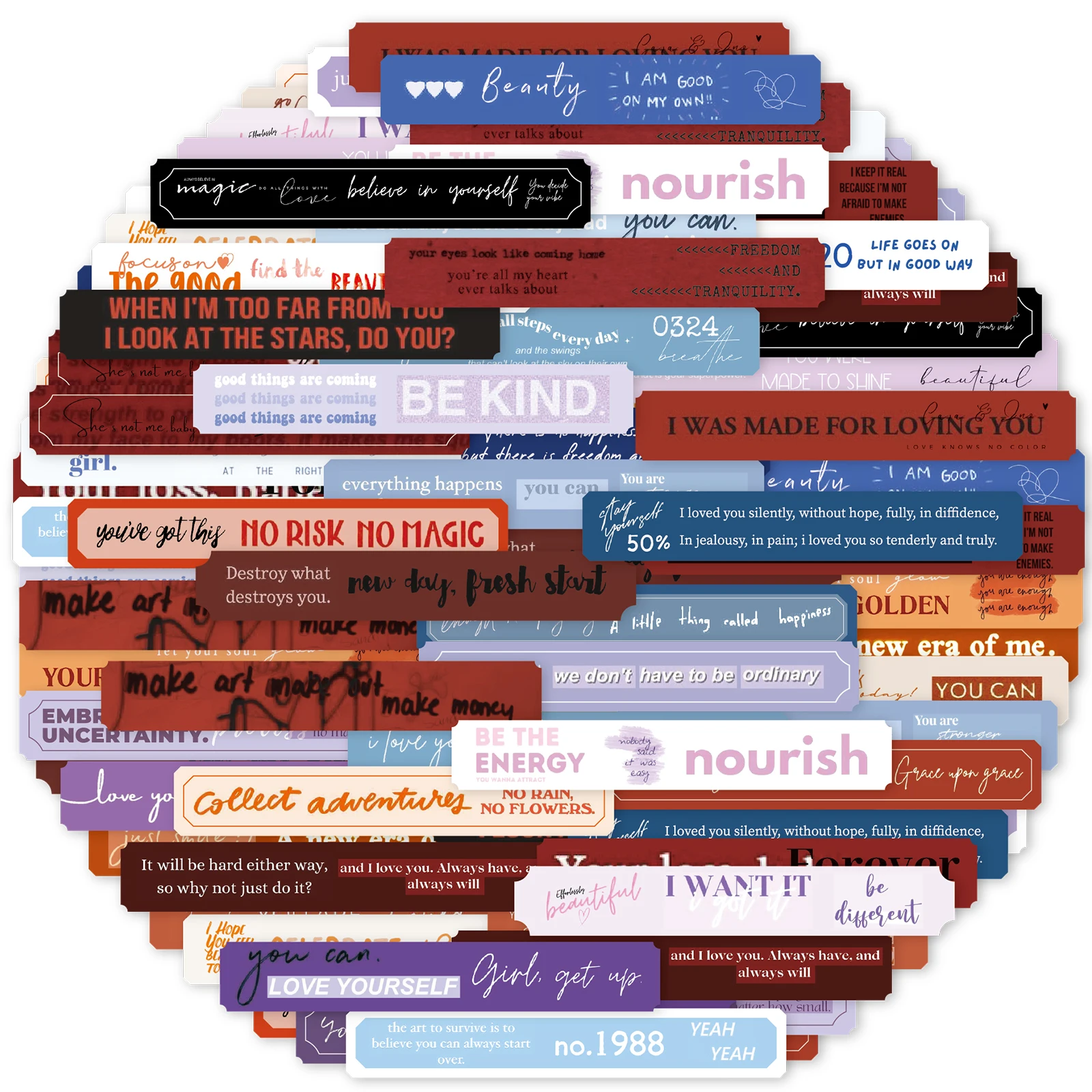 

4pcs of Ins Label Stickers of Different Colors for Phone Cases Fridge Laptop Luggage Decorating Crafts Seals Classic Kids Toy