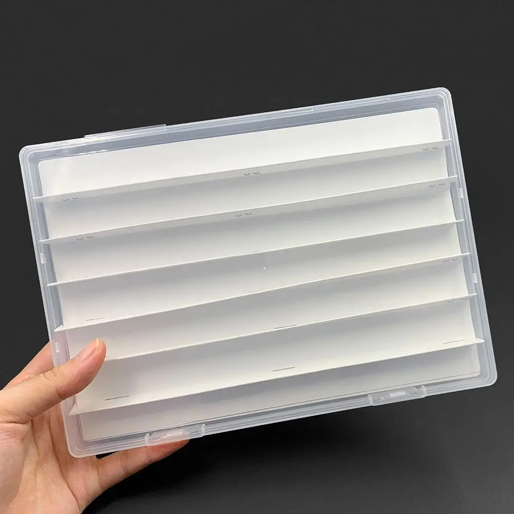 Kotak Penyimpanan Keycaps PC Tahan Debu 77 Kunci 1U dengan Pembagi Kertas Keycaps Paket Organizer Hemat Ruang Universal