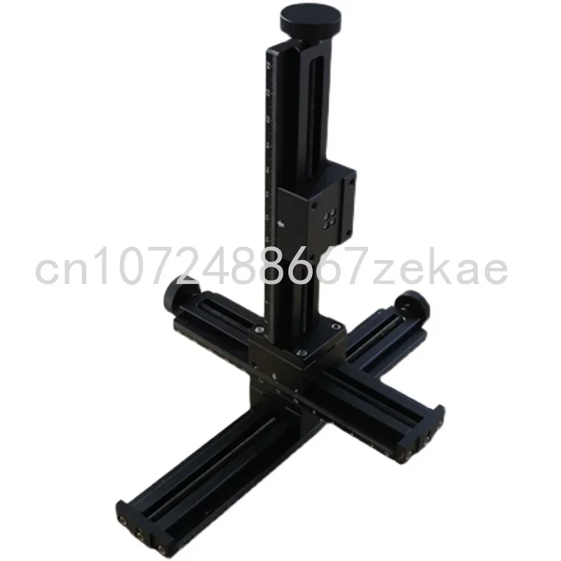 Custom triaxial fine tuning dovetail slipway screw drive free combination CCD displacement platform custom stroke laser