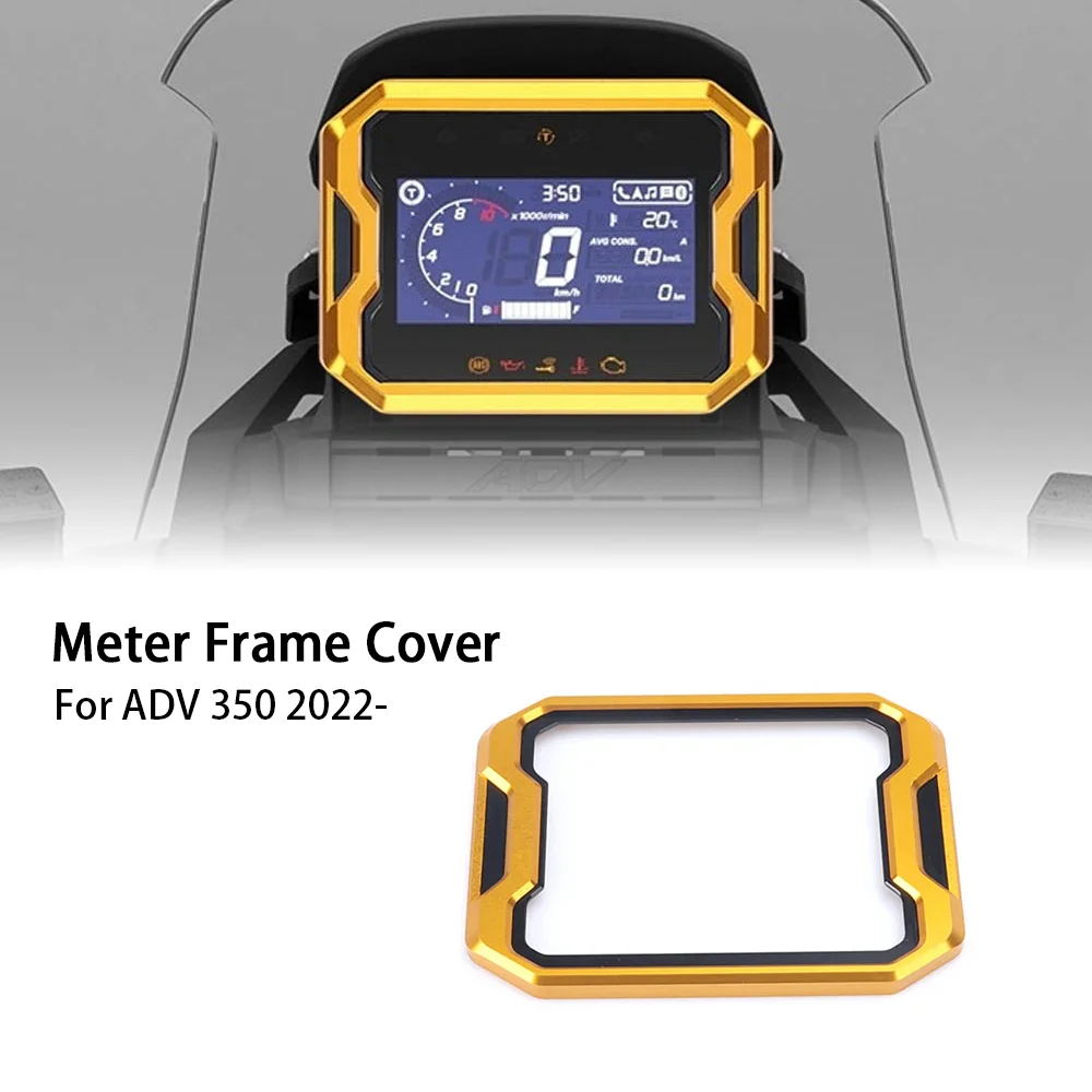 

Motorcycle Accessories Aluminum Instrument Surround Meter Frame Screen Protection Cover For Honda ADV 350 Adv350 2022 2023