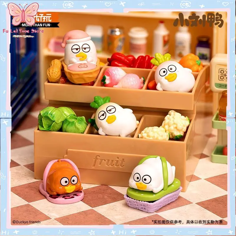 Figurine Miniature DUCKYO Little Liu Duck Find Duck Clue, Sac Surprise, Ornement de Bureau Mignon en PVC, Jouet Anime de Collection, Cadeau