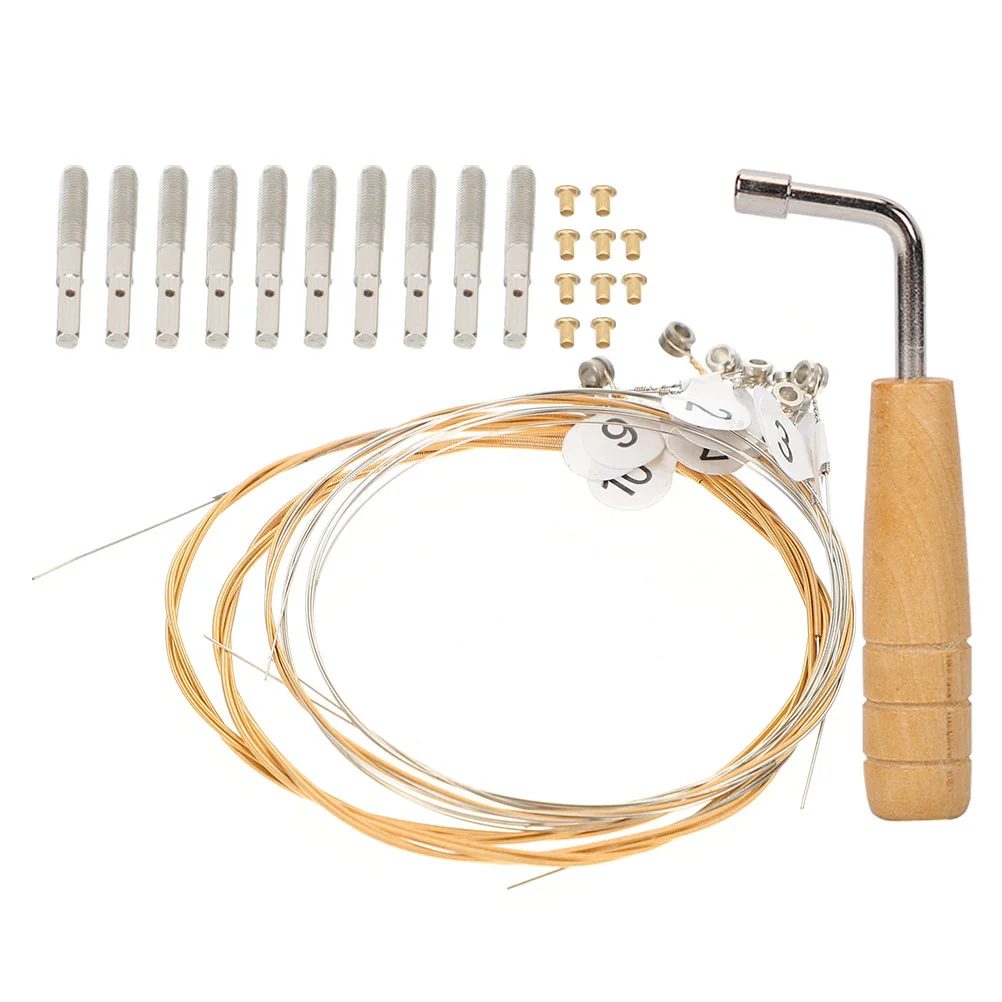 

Wrench Lyre Set Harp Peg Instrument Parts Pegs Durable Fittings Accessories for