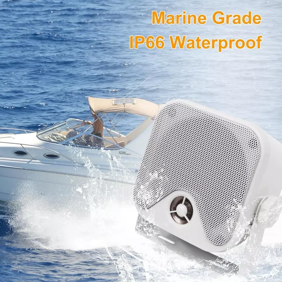 Herdio 4 ''240W Zware Waterdichte Boot Marine Box Buiten Speakers Oppervlak Gemonteerd Voor Skid Stuur Atv Utv Rzr Rv Golfkar