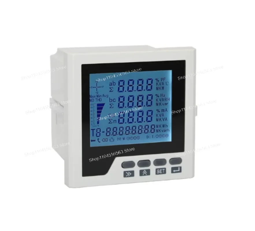 380V 5A Three-phase Liquid Crystal Multi-function Meter Three-phase Three-wire Three-phase Four-wire Current and Voltmeter