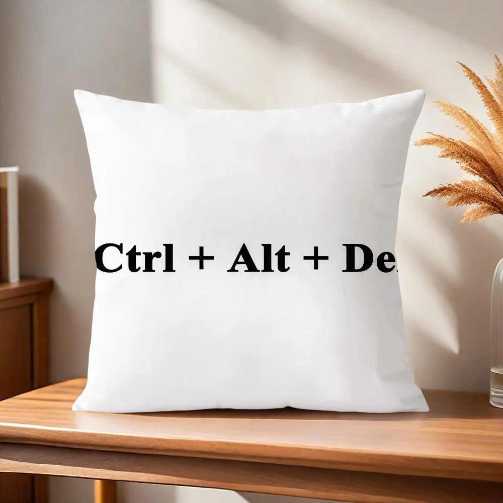 Ctrl Alt Del Reset My Life Kissenbezug Kissenhülle für Zuhause, Sofa, Wohnzimmer, Büro, Café, Auto – Detail 6