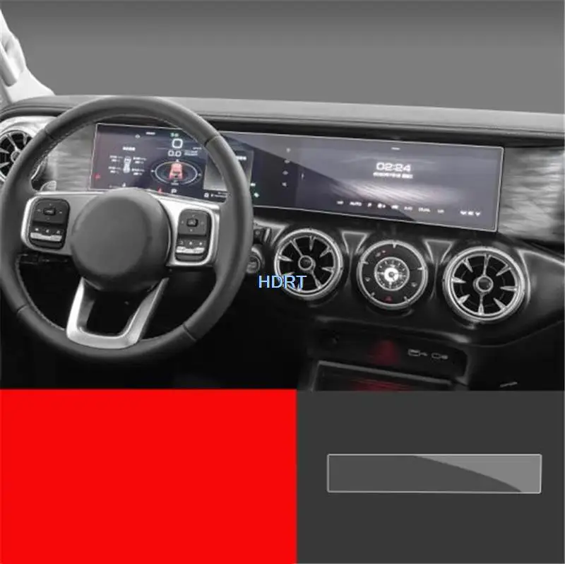 Car Navigation Central Console Tempered Glass Screen Protective Explosion-proof Interior Film Cover For GWM WEY Tank 300 2021 +