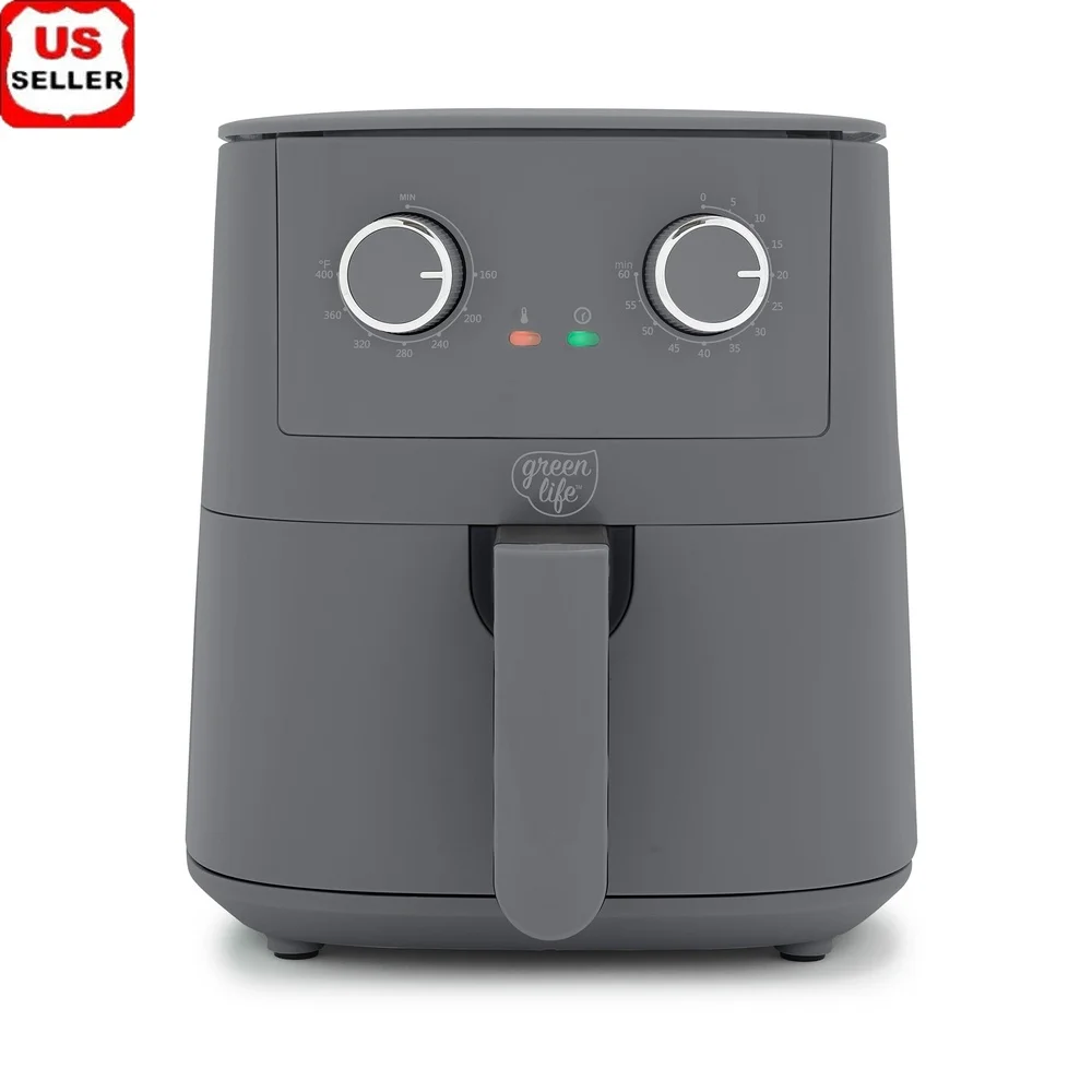 4.5QT 에어 프라이어 비 스틱 세라믹 주방 기기(LED 표시 등 포함) 간편한 슬라이드 서랍 쿨 터치 핸들