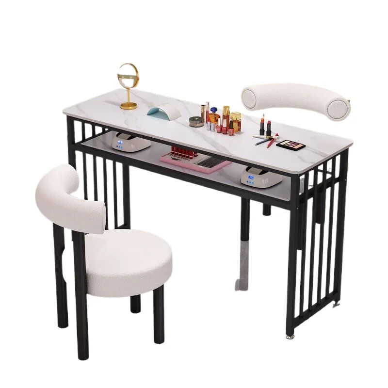 

Профессиональный дизайнерский органайзер для маникюрного стола класса люкс, мебель для салона красоты, стол для маникюра и макияжа