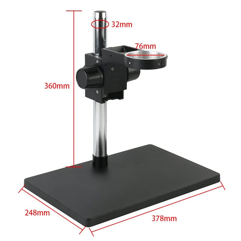 32MM Column Large Size Universal Table Stand Focusing Rack 76mm Diameter Holder For Stereo Binocular Trinocular Microscope