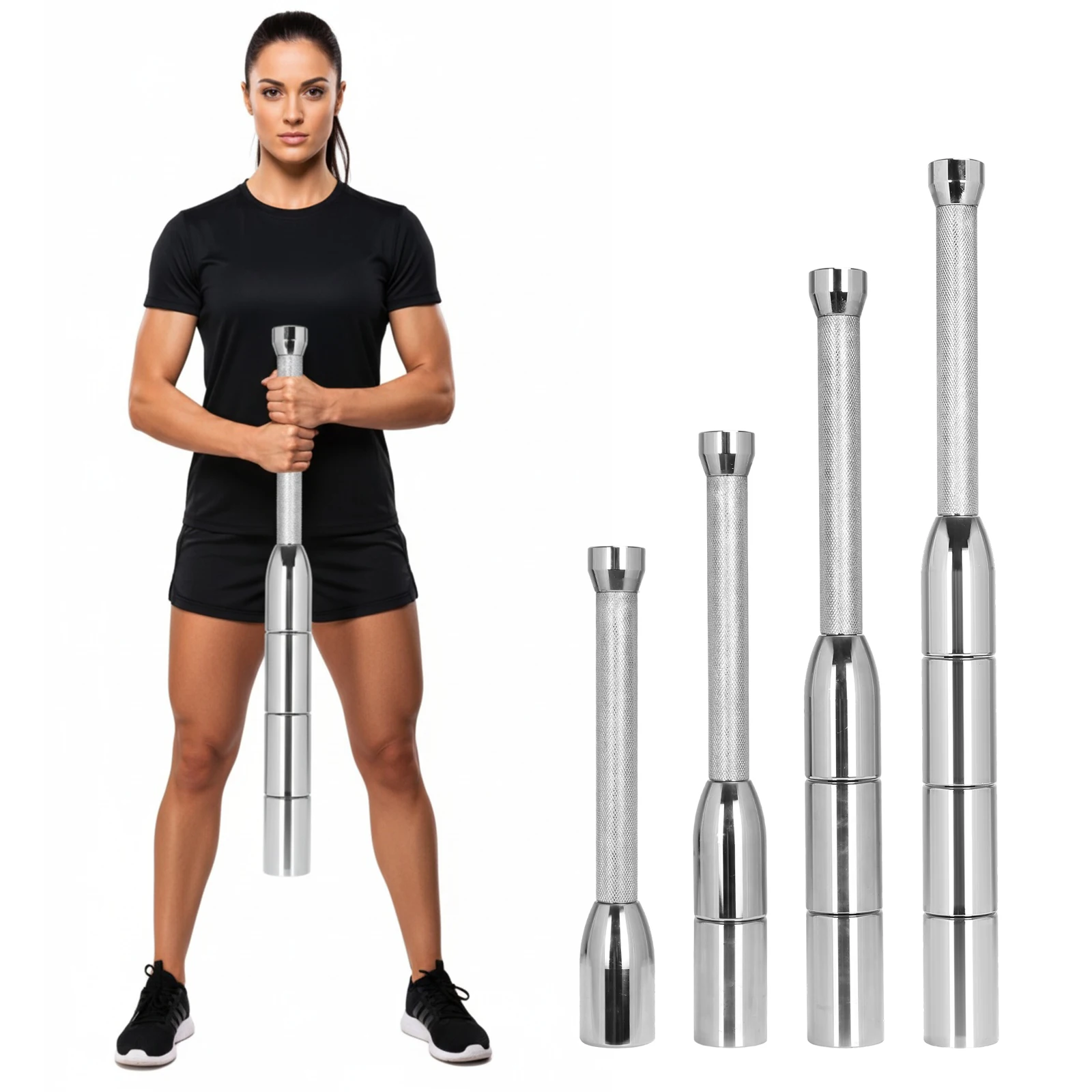 

Цельнометаллический стальной гриф-гантель для силовых тренировок, устойчивый к износу, для упражнений на хват и развития предплечий