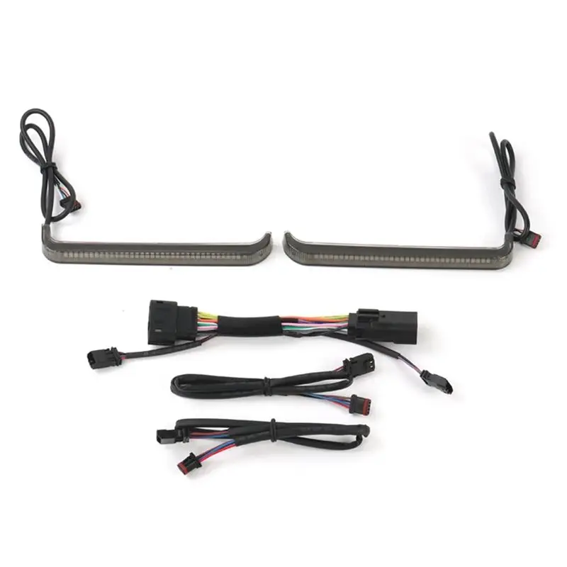 

Стильные задние боковые кофры для мотоцикла Tracer с LED-индикаторами, указателями поворота и стоп-сигналами для CVO Street Glide, Road Glide ST