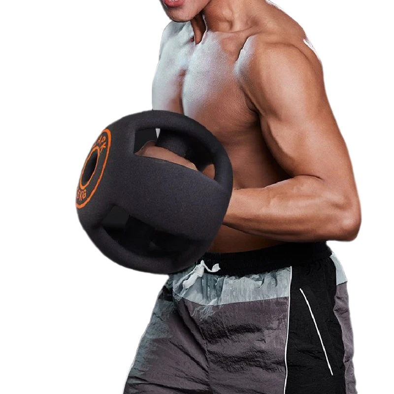 New Kettlebell Portable Round Dumbbell Cast Iron Weight Lifting Biceps Arm Muscles Strength Training Man Home Fitness Equipment