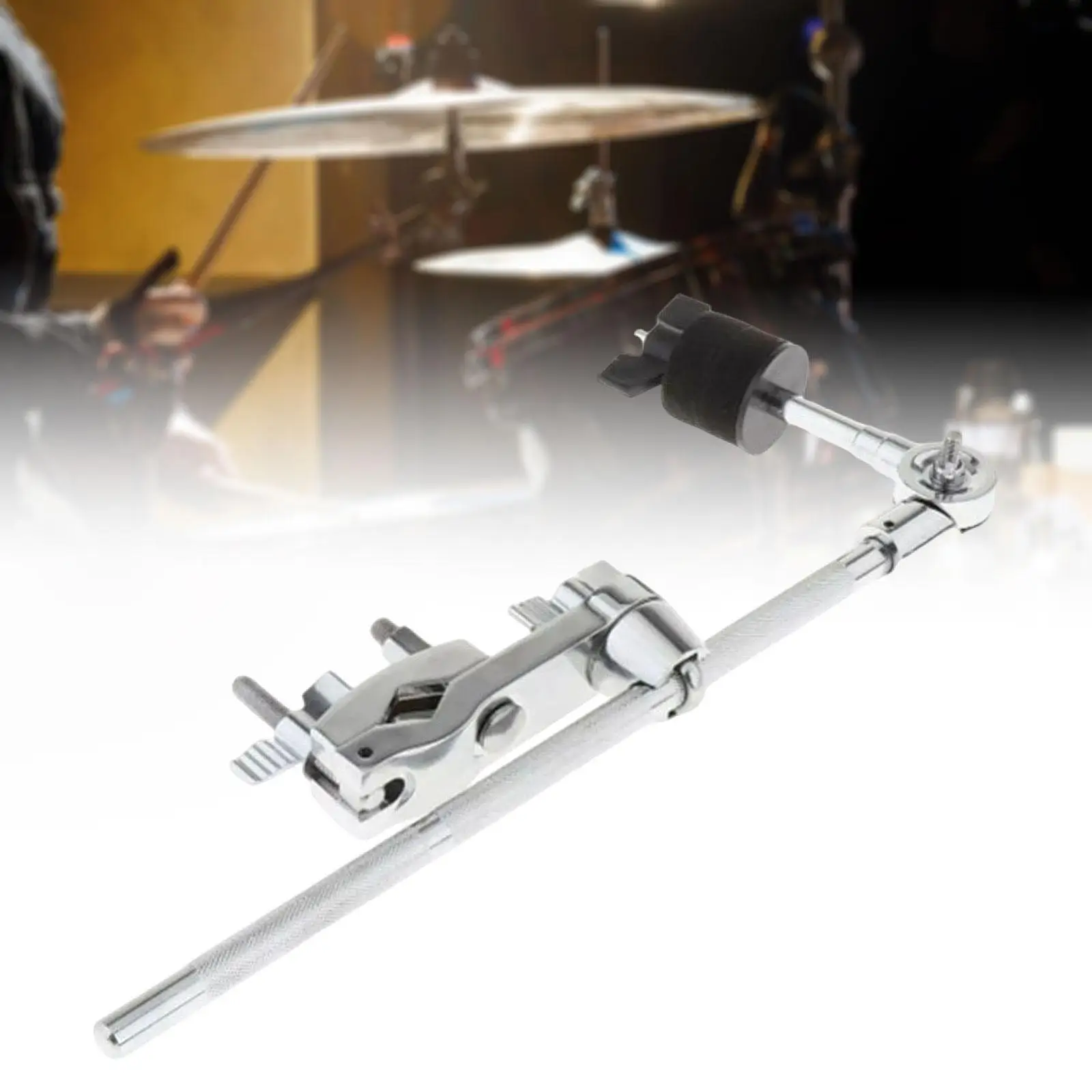 Drum Hoop Mount Cymbal Holder Clamp Rod Universal Drum Accessory Rack Support for Acoustic Drum Kit Performance