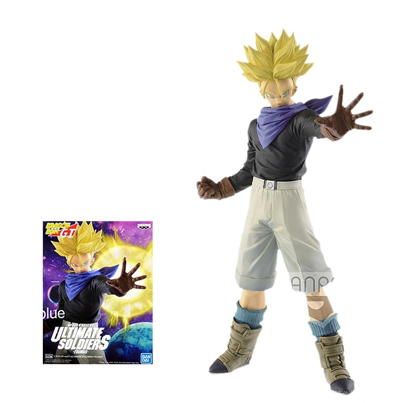 Bandai Original Banpresto Anime Dragon Ball GT soldats ultimes Torankusu jaune violet cheveux figurine modèle Collection jouet