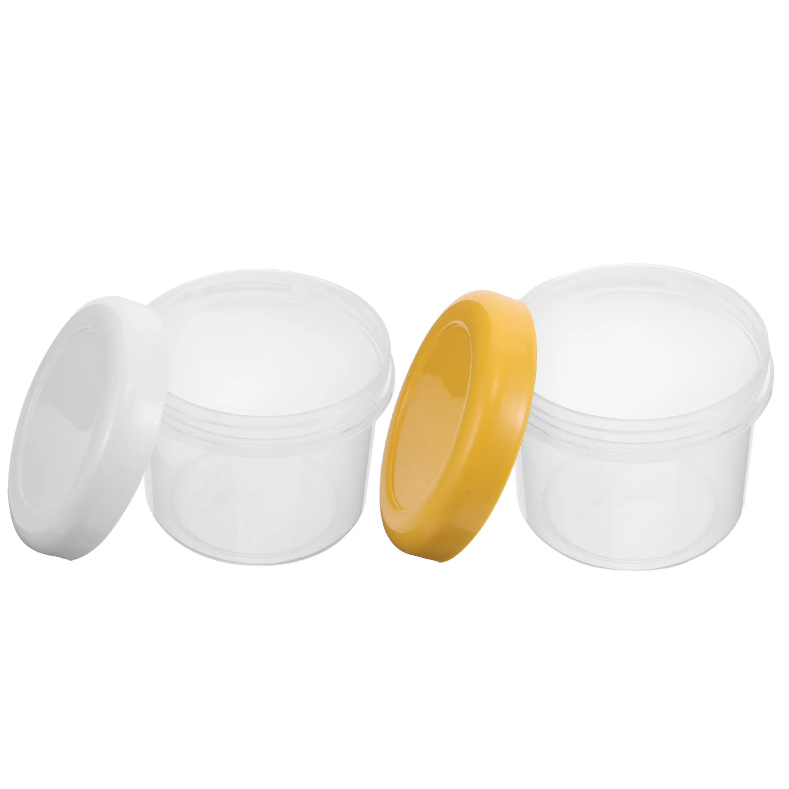 

2pcs Food Storage Containers Semitransparent Airtight Mini Condiment Boxes For Kitchen Spice Jar Salad Dressing Sauce Organizer