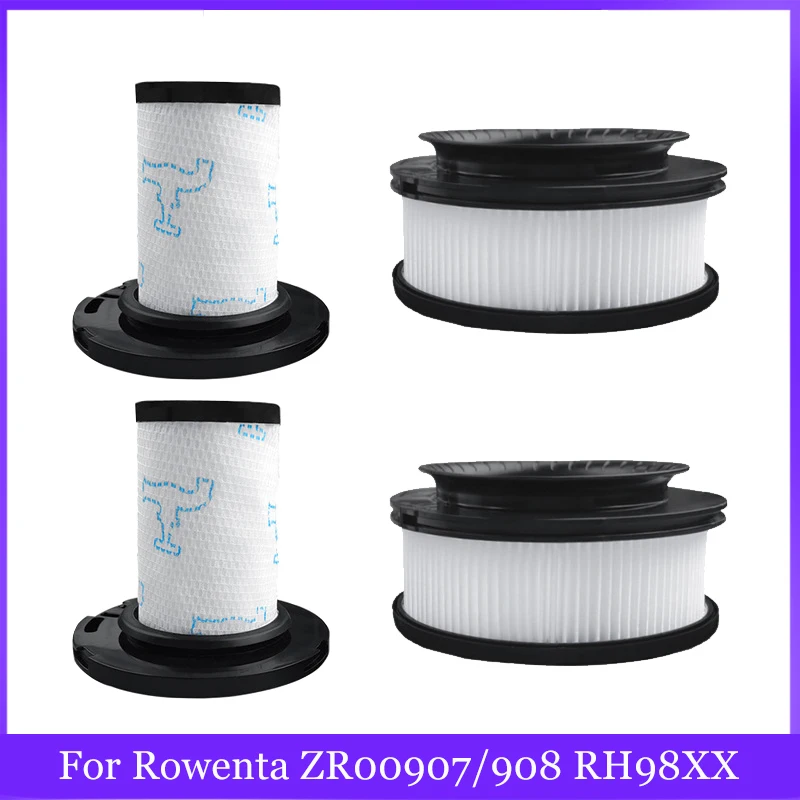 For Rowenta ZR00907/908 RH98XX/99XX X-Force Flex 11.60 / 14.60 Rod Vacuum Cleaner Parts HEPA Filters Pre-Motor Filter Accessory