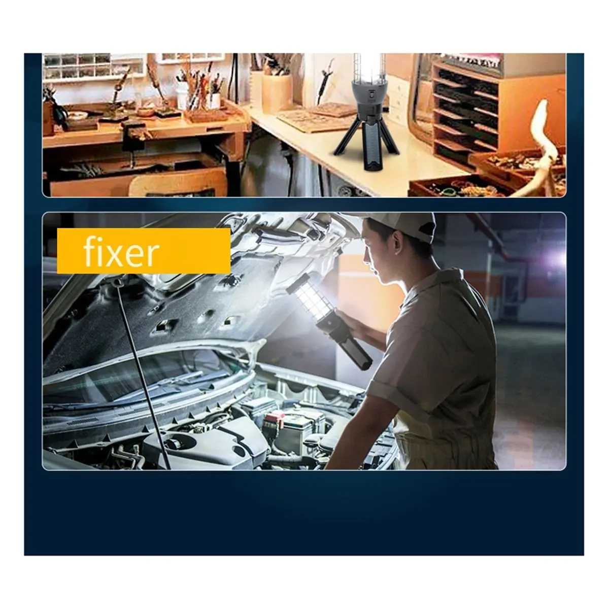 

【БЕСПРОДАЖА】Перезаряжаемый светодиодный рабочий фонарь для штатива с ручкой, лампа с кронштейном для кемпинга на открытом воздухе, складные ножки, для экстренного использования и придорожного использования