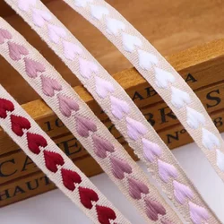 10mm Heart Ribbon Love Ribbons for Valentine's Day Packaging Handmade Gift Packaging Decoration DIY Crafts Accessories