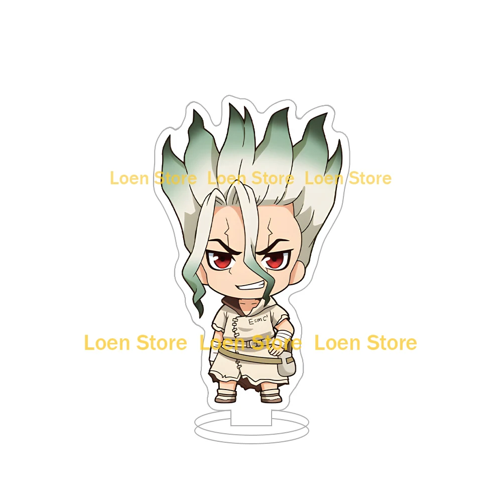 Dr.STONE Hot Anime character Senku Ishigami Taiju Oki Yuzuriha Ogawa Gen Asagiri Ukyo Saionji Small Acrylic stand desk ornament