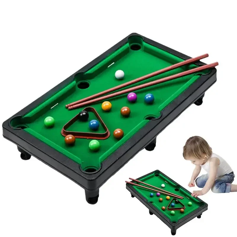 Pequeno conjunto de mesa de bilhar jogo de mesa de bilhar brinquedos esportivos internos para pai-filho diversão portátil mesa de bilhar brinquedo de bilhar