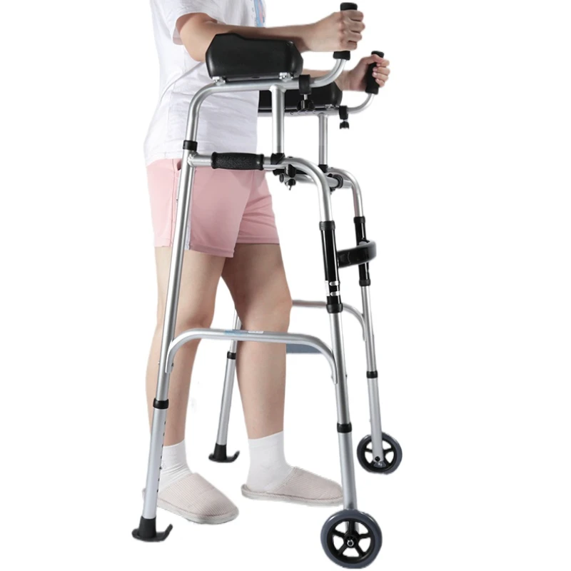 Walking aids for the elderly Light hemiplegia Lower limb training equipment Rehabilitation aluminum alloy walker