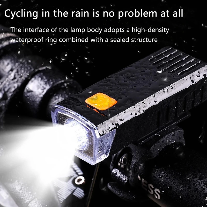 Bicycle night riding headlight with strong light, rechargeable, mountain bike charging, waterproof mountain bike lamp