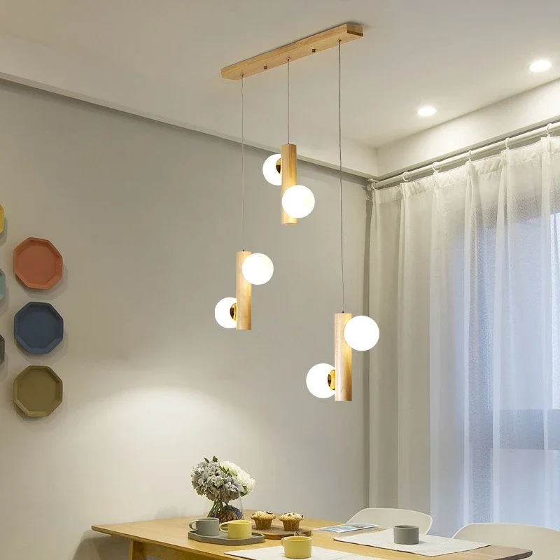 Imagem -04 - Vidro Fosco Abajur Pendurado Luzes Luminária Múltipla Lustre Led Mesa de Cozinha Sala de Estar Quarto Casa Suspensão