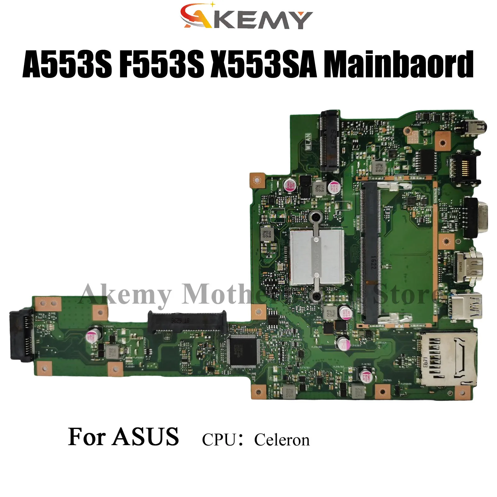 Placa base para ordenador portátil X553SA para ASUS X553S K553S A553SA D553S F553SA con N3050 N3700 DDR3L 100% funcionando bien