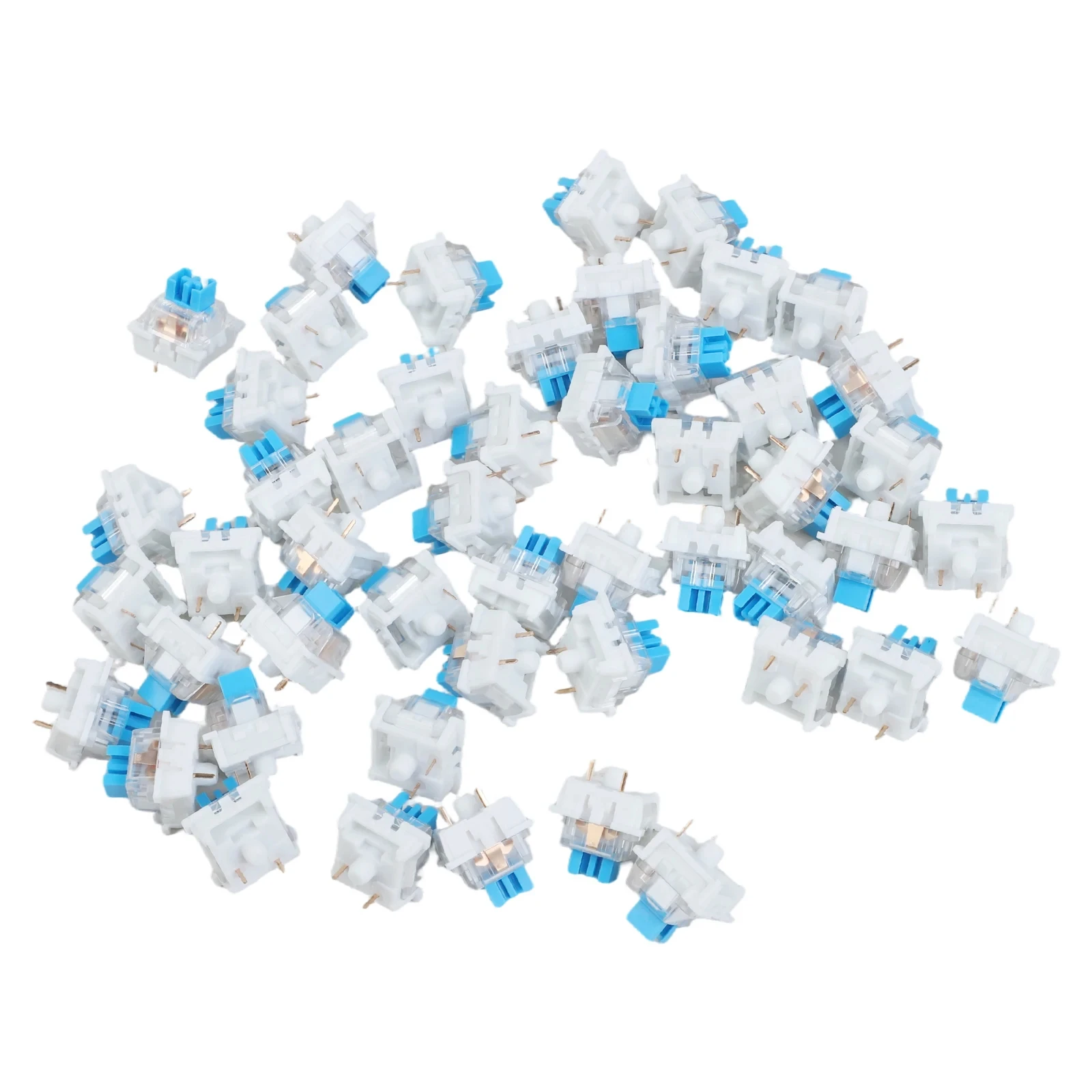 50pcs Keyboard Switch Keyboard Clicker Key Replacement 3 Pin Tactile Switch Plastic For Replacement Accessories