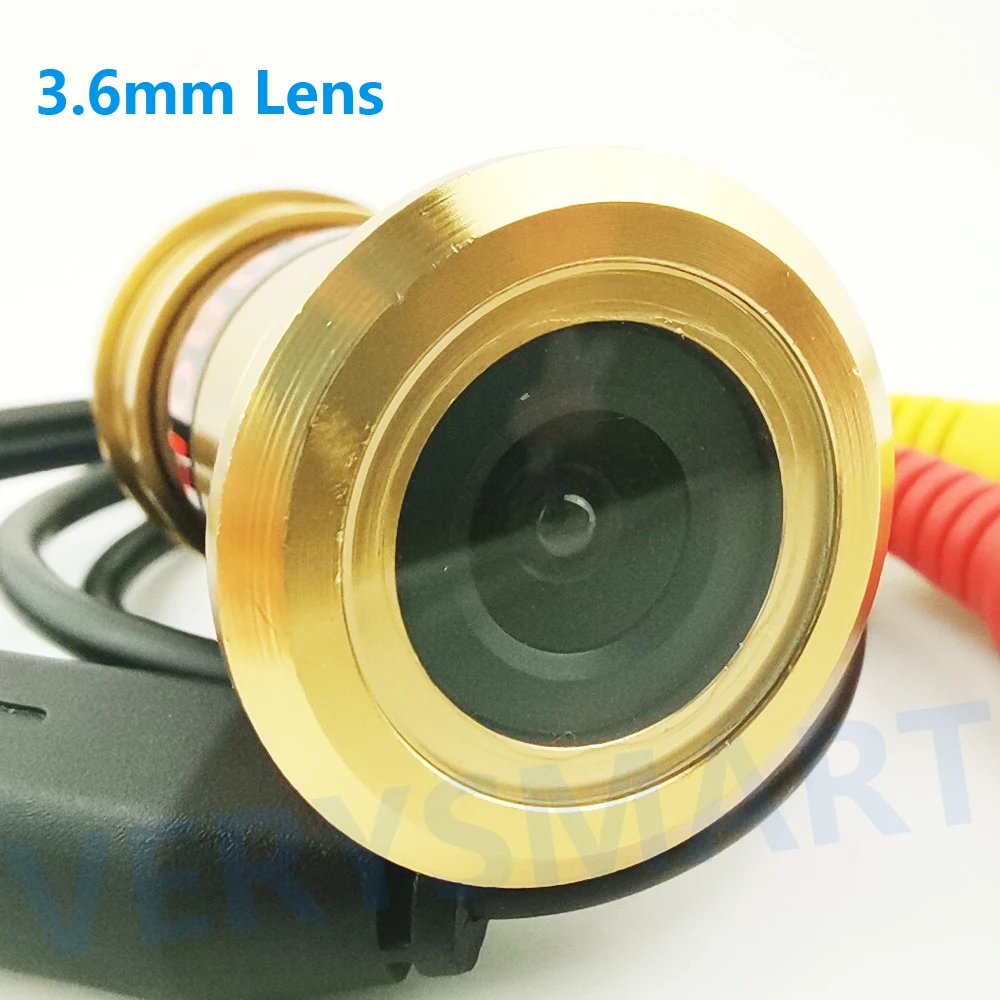 Mini 2MP AHD Door Cat Eye Hole Security Surveillance Color Camera HD 3.6mm Lens Metal Housing for 1080P AHD CCTV DVR System