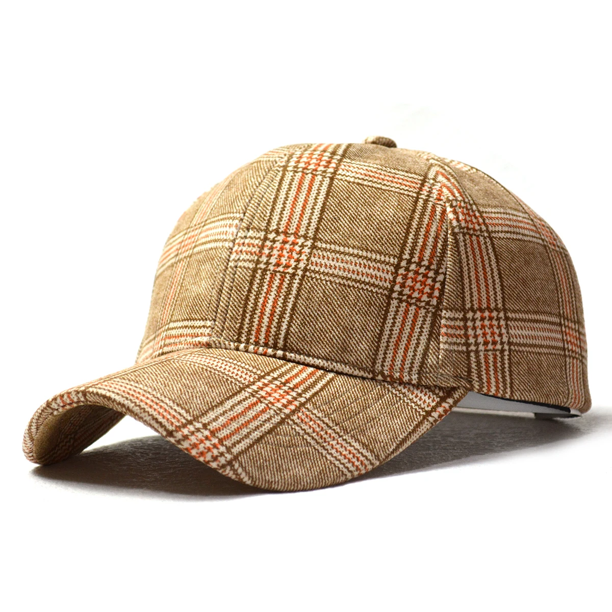 Plaid Print Baseball Cap Soft Adjustable Dad Hat Outdoor Sport Hat Cap for Men Women Vintage Sun Cap for Everyday