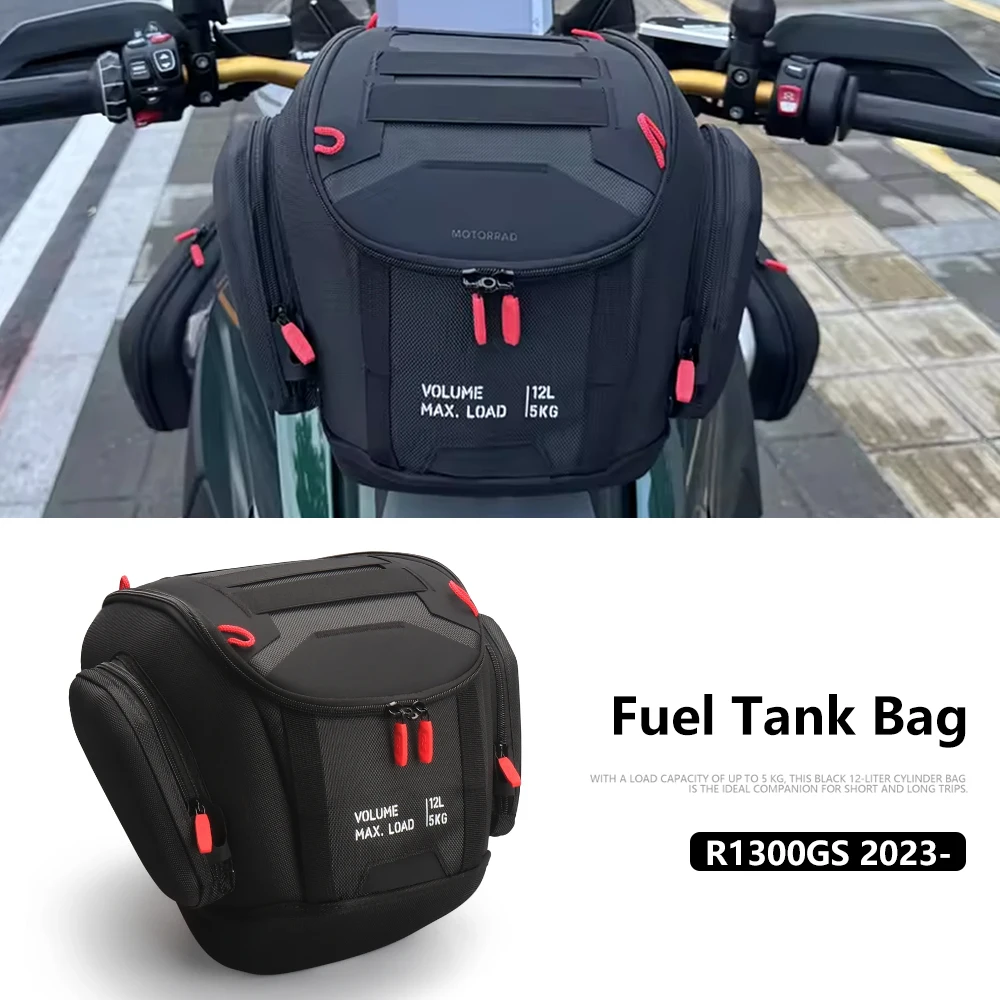 

Motorcycle 12L Tank Bag Luggage Waterproof Backpack Quick Lock Kit For BMW R1300GS GS1300 R 1300 GS 2023 2024 2025 Fuel Tank Bag