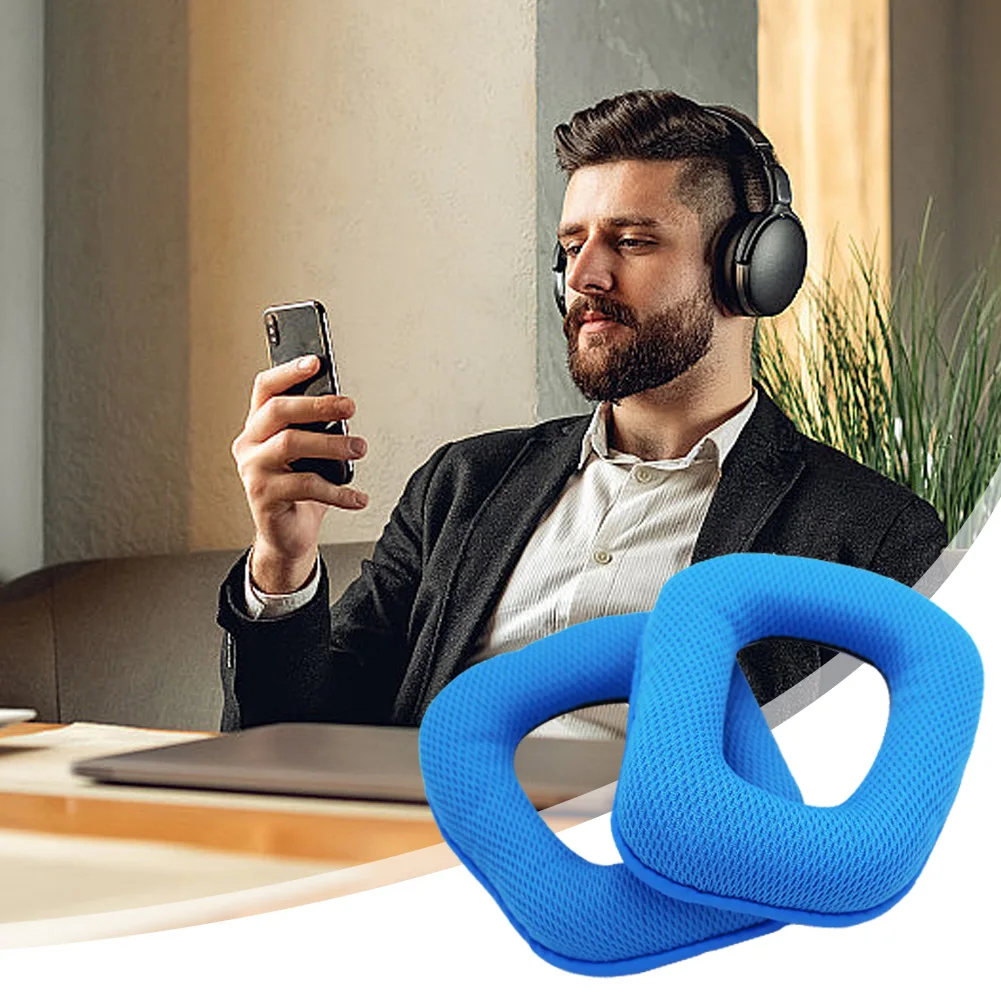 1 زوج استبدال وسادات الأذن بطانة للأذن شبكة النسيج سماعة وسادات الأذن سماعة الأذن وسائد ل لوجيتك G930 G430 G432 G332 G35 F450