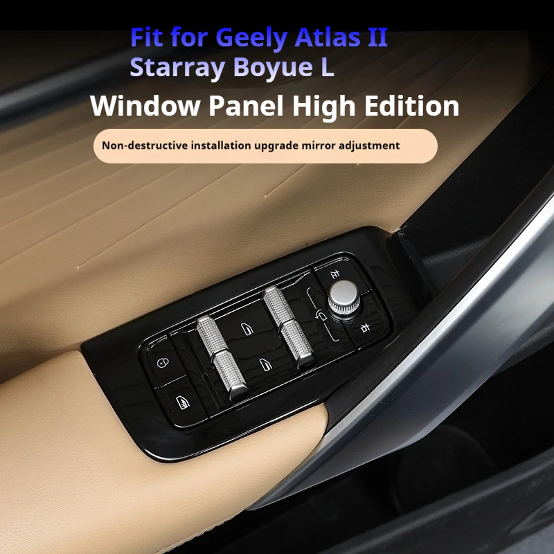 Front Left Electric Master Power Window Switch Control Button Assy Fit for Geely Atlas II Starray Boyue L Replacement