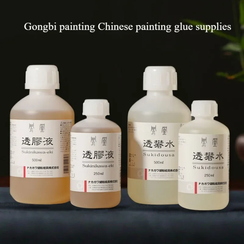 

500ml Japanese Transparent Alum Water/glue Liquid Art Painting Water Chinese Painting Special Effect Anti-penetration Watercolor