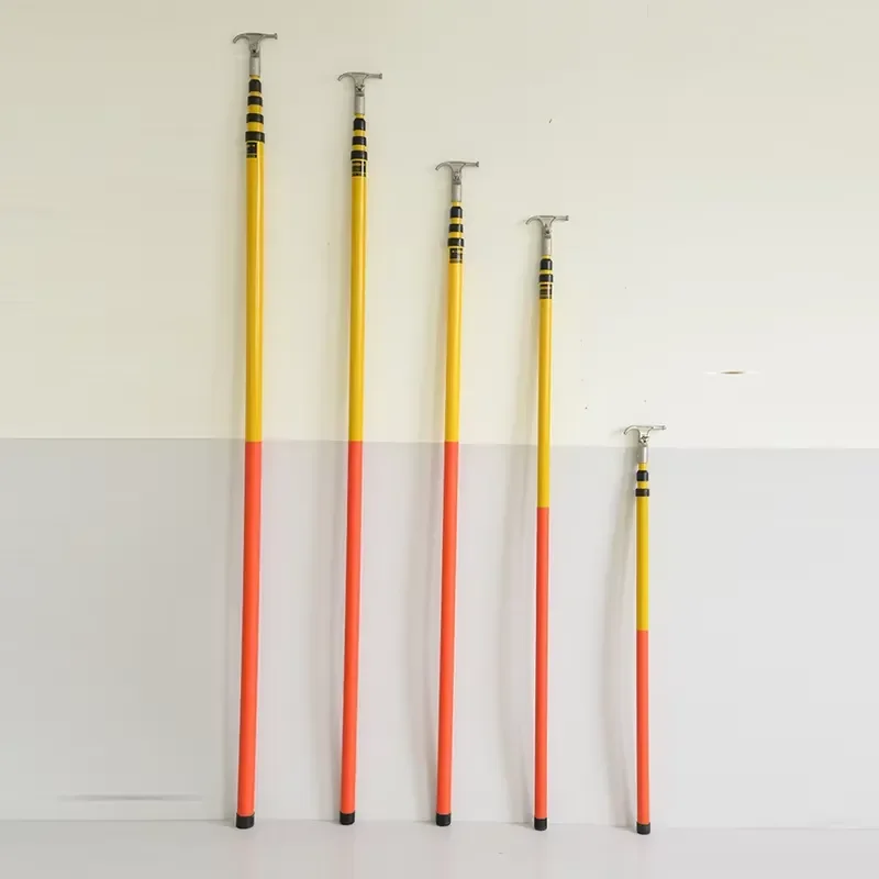 Telescopic Fiberglass Insulated Hot Rod High Voltage Operating Rod for Power Station Maintenance and Electrical Safety