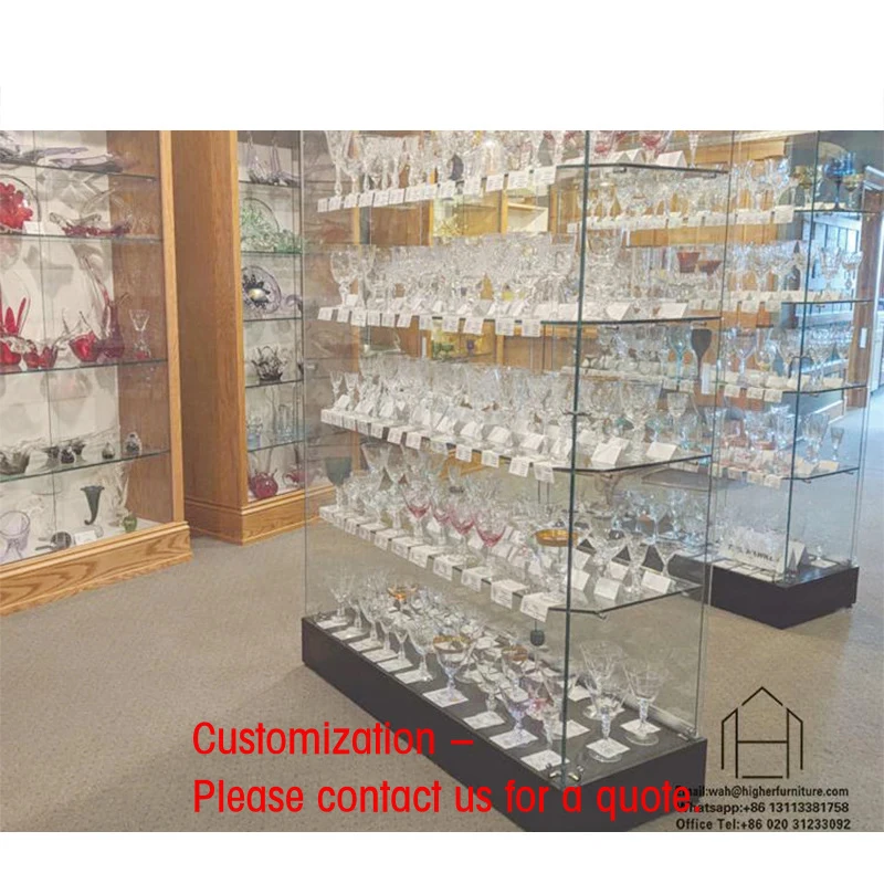custom.Custom High museum Vitrines Modern Exhibits Display showcase Glass Frame museum Shelves