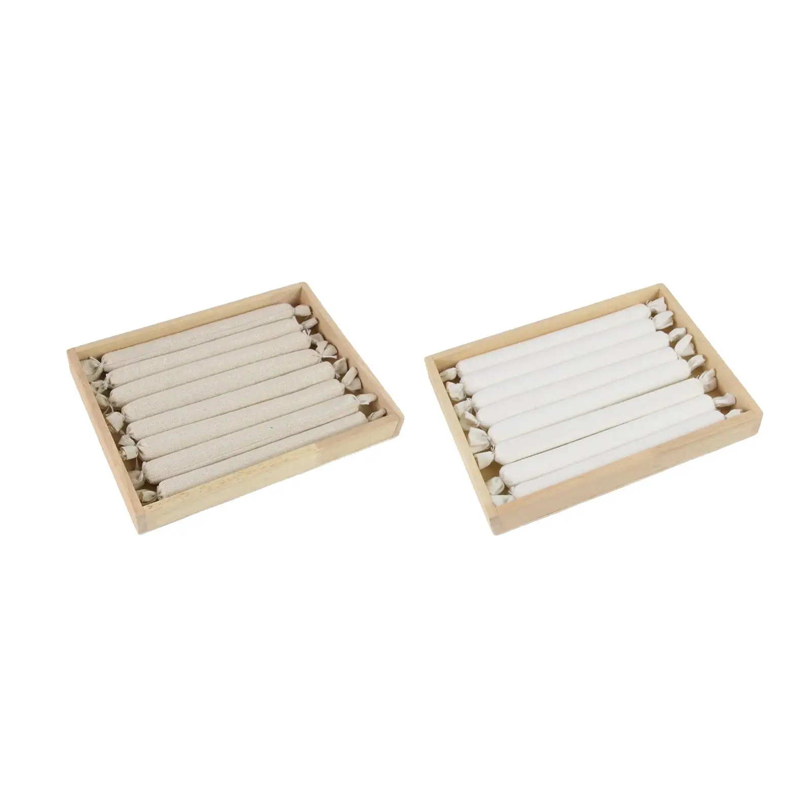 Wooden Ring Display Tray Earrings Tray Stackable Durable Drawer Insert Display Holder for Drawer Dresser Jewelry Showcase Women