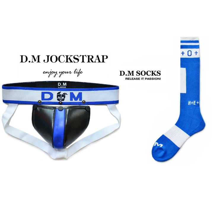 Men\'s Underwear Gay Thongs Men Underpants Letter Low-Rise Jockstrap sock set