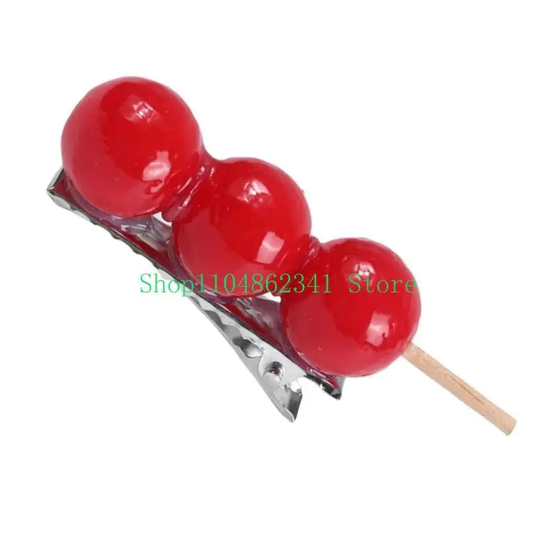 5asd Candied Haws Hair Barrettes Creative Side Clip Hair Styling Tool for Adult Kids