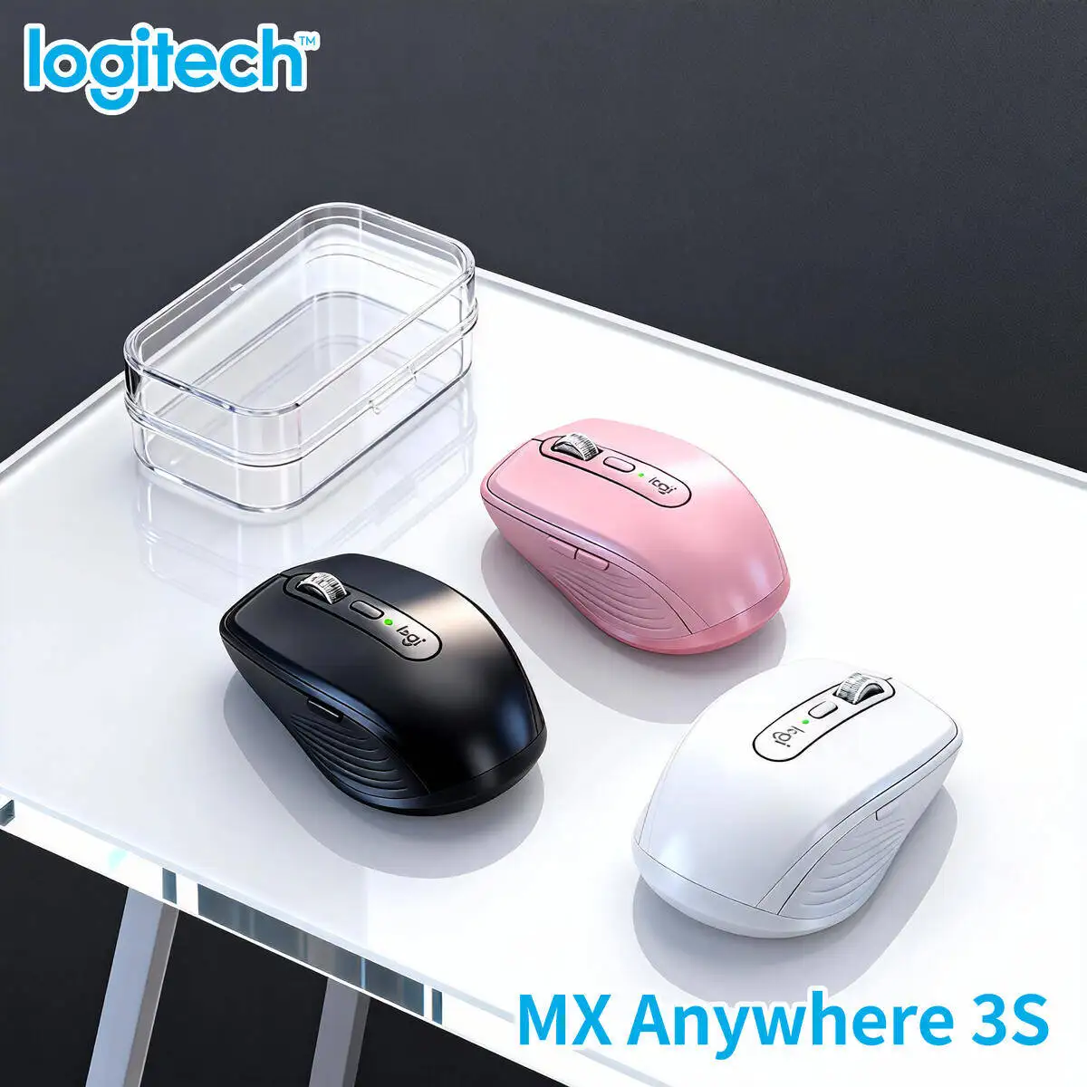 

Logitech MX Anywhere 3S Wireless Mouse for Surface Laptop Silent Click Fast Charging