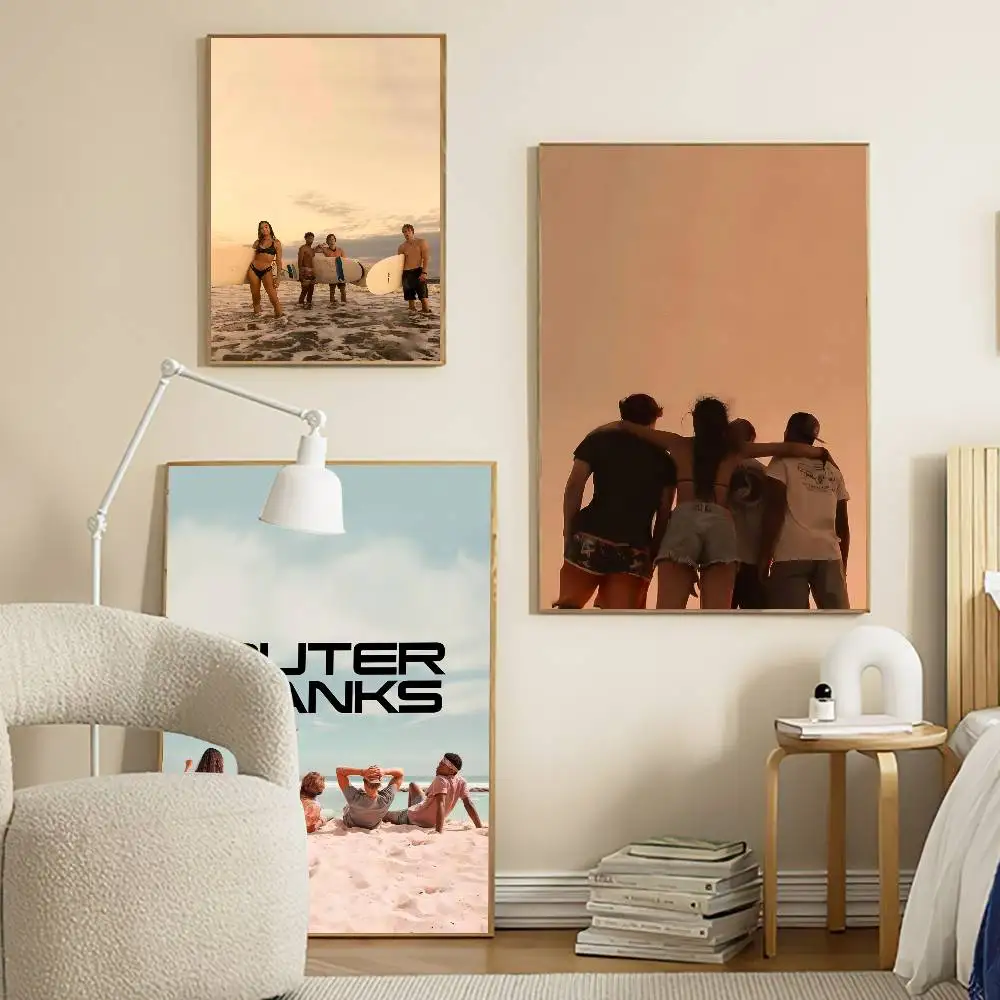 O-Outer B-Banks فيلم تلفزيوني ملصقات لاصقة ريترو كرافت ورقة ملصق DIY بها بنفسك غرفة بار مقهى الجمالية الفن طلاء جدران