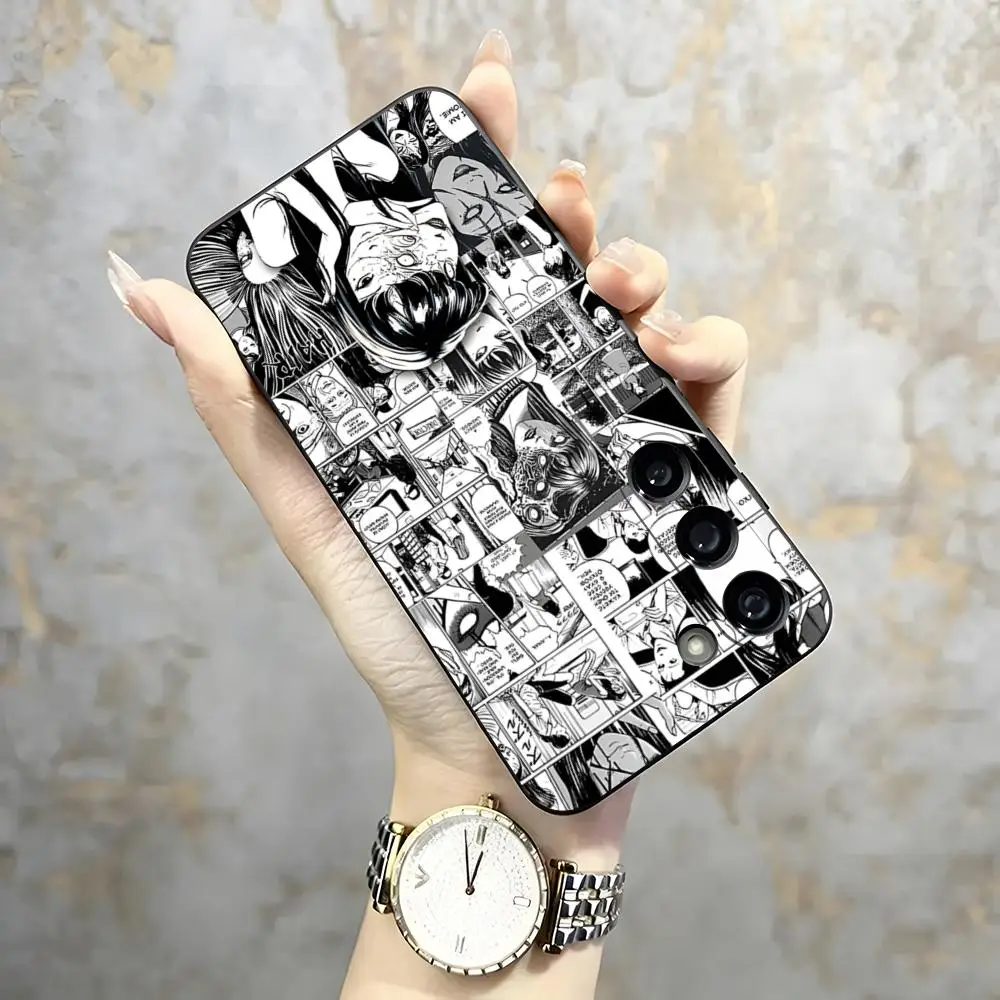 Junji Ito Horror Manga Tomie Phone Case For Samsung S26 Ultra S25 Edge S23 S22 S21 S20 A57 A37 A17 Plus S24 Fe Cover