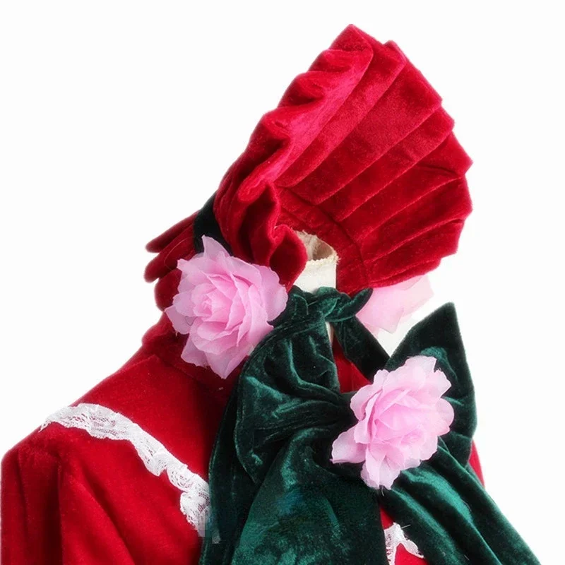 Anime Rozen Maiden Cosplay Shin Ku / Reiner Rubin Halloween Party Lolita Maid Costume (dress+shawl+pants+headdress+bustle) view 4