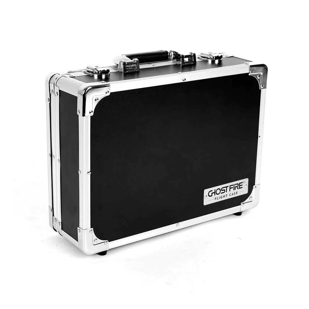 Ghost Fire 14x9.8x4.2in Aluminium Flight Case Guitar Multi Effect Pedal Board Case for Guitar Effect Pedals