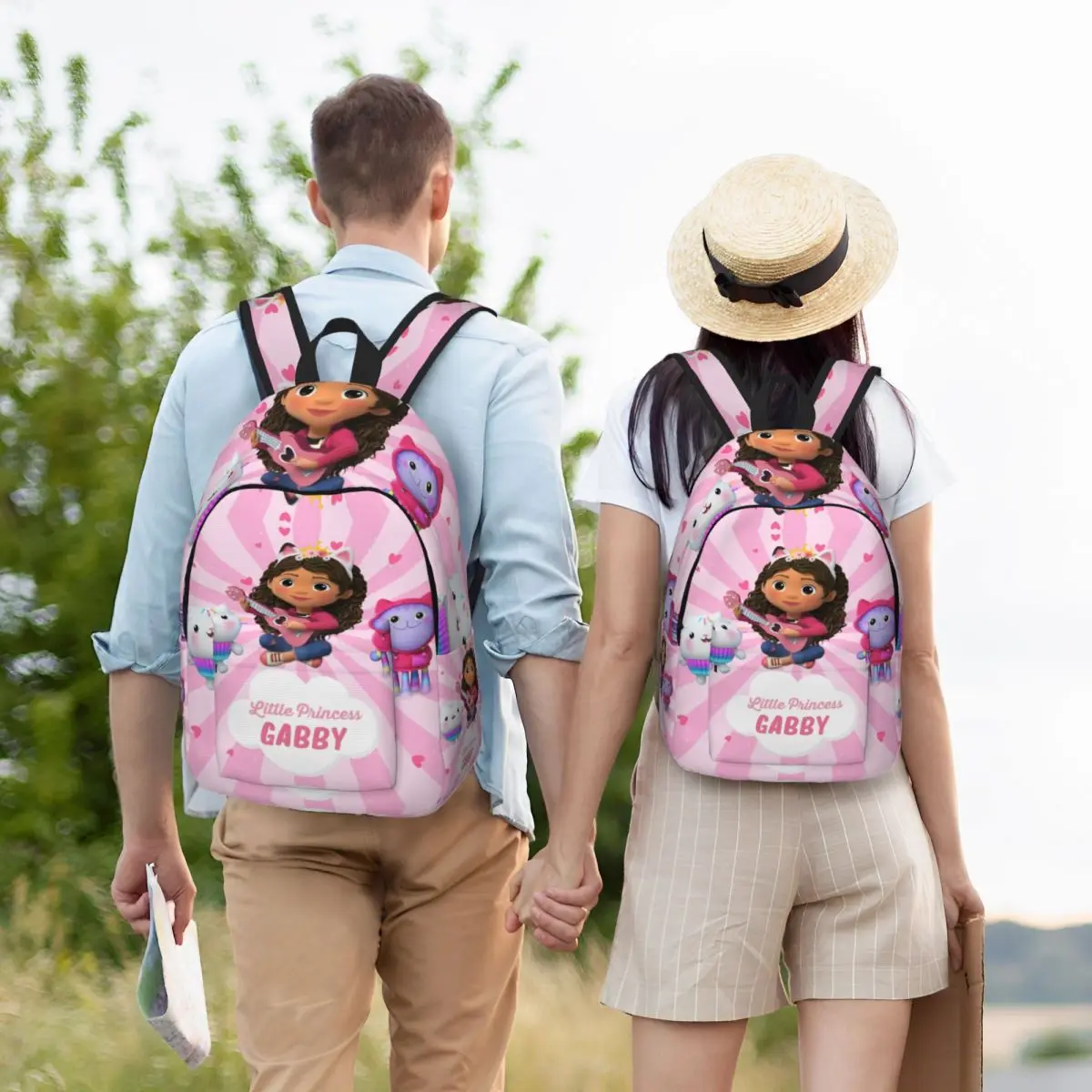 Mochila de lona con estampado 3D personalizado para niños y niñas, morral escolar de dibujos animados de animales, ideal para viaje y colegio