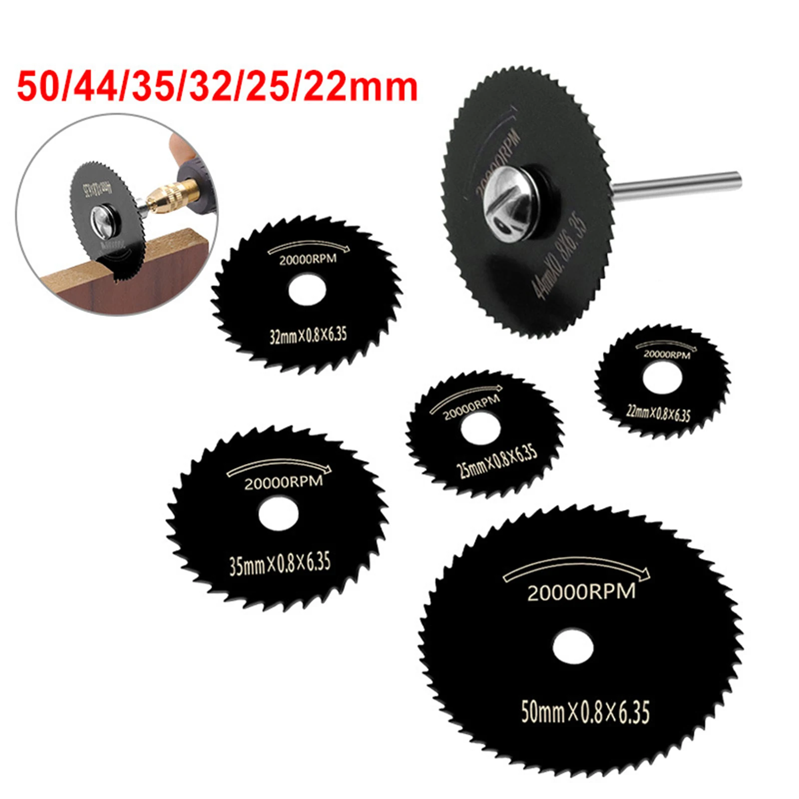 High Speed Steel Electric Grinder Cutting Blade Hand Drill Circular Saw Six Sets Of Small Blades Woodworking Metal