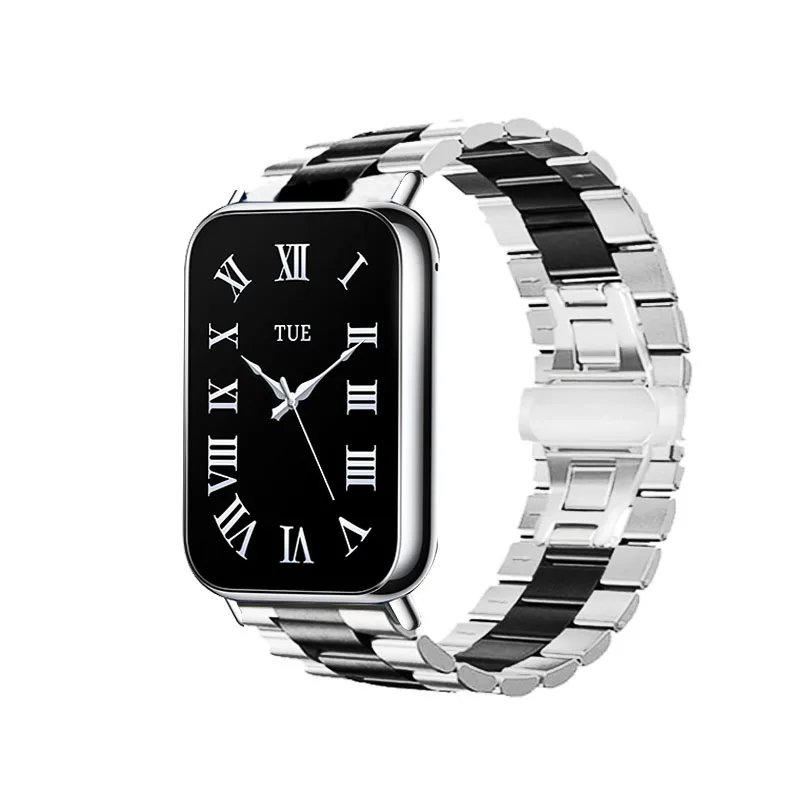 Xiaomi Mi Band 8 pro用のステンレススチールストラップ,Xiaomiスマートウォッチ用のアクセサリー